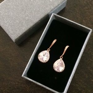 Rose gold earrings